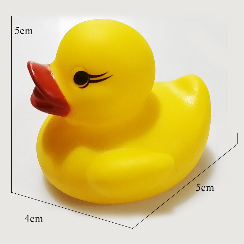 ESALINK 8-10Cm Schwimm Ente 14 Stile Pirate Ente Polizei Gummi Ducky Bad Spielzeug Baby Kognitiven Spielzeug Baden pädagogisches Spielzeug: YA104-1pcs