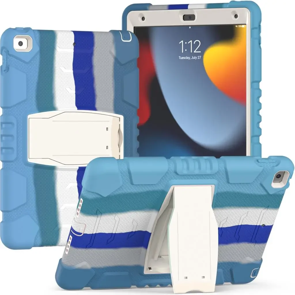 Etui til apple ipad 9.7 "  a1822 a1823 a1893 a1954 air 2, kraftigt børnecover til ipad pro 9.7 "  a1673 a1674 a1675: 6 / Sølv