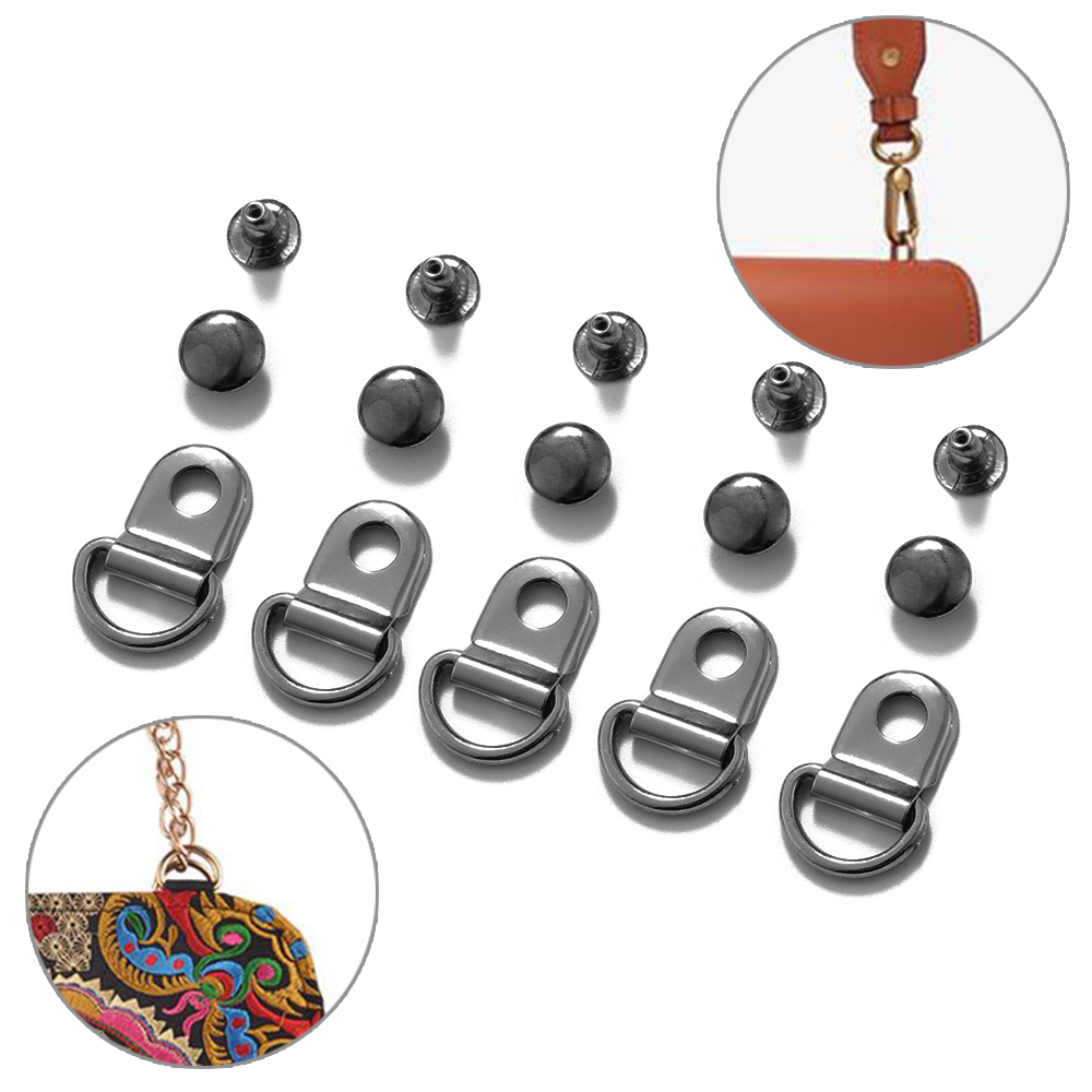 10 jogos/lote novo d anel fivela caminhadas escalada botas reparo prático fivelas sacos cinto diy artesanato de couro acessórios decorativos