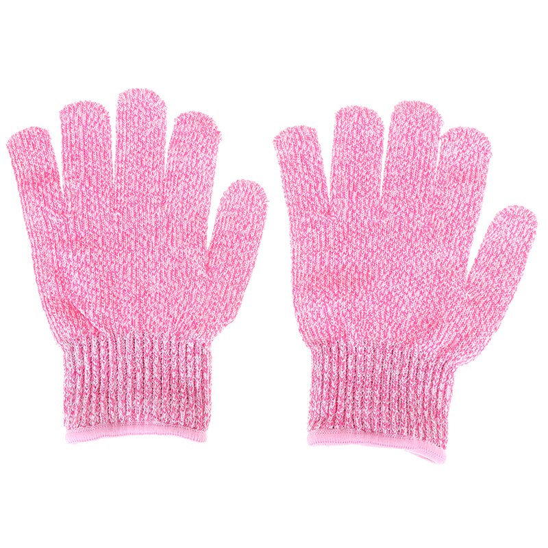 1 par anti-cut handskar 5 cut resistenta skyddshandskar hppe material skyddshandske för barn barn baby: Rosa