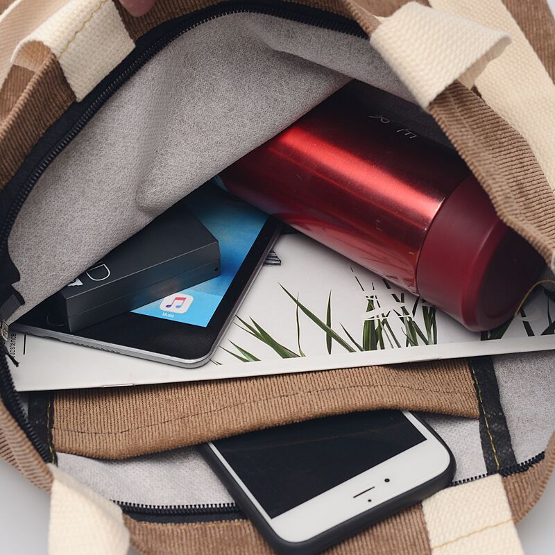 Damen-schultertasche, niedliche Kabel-tragetasche mit reißverschluss, Käufer-handtasche für mädchen, bestickt mit kleinen gänseblümchen, umhängetasche