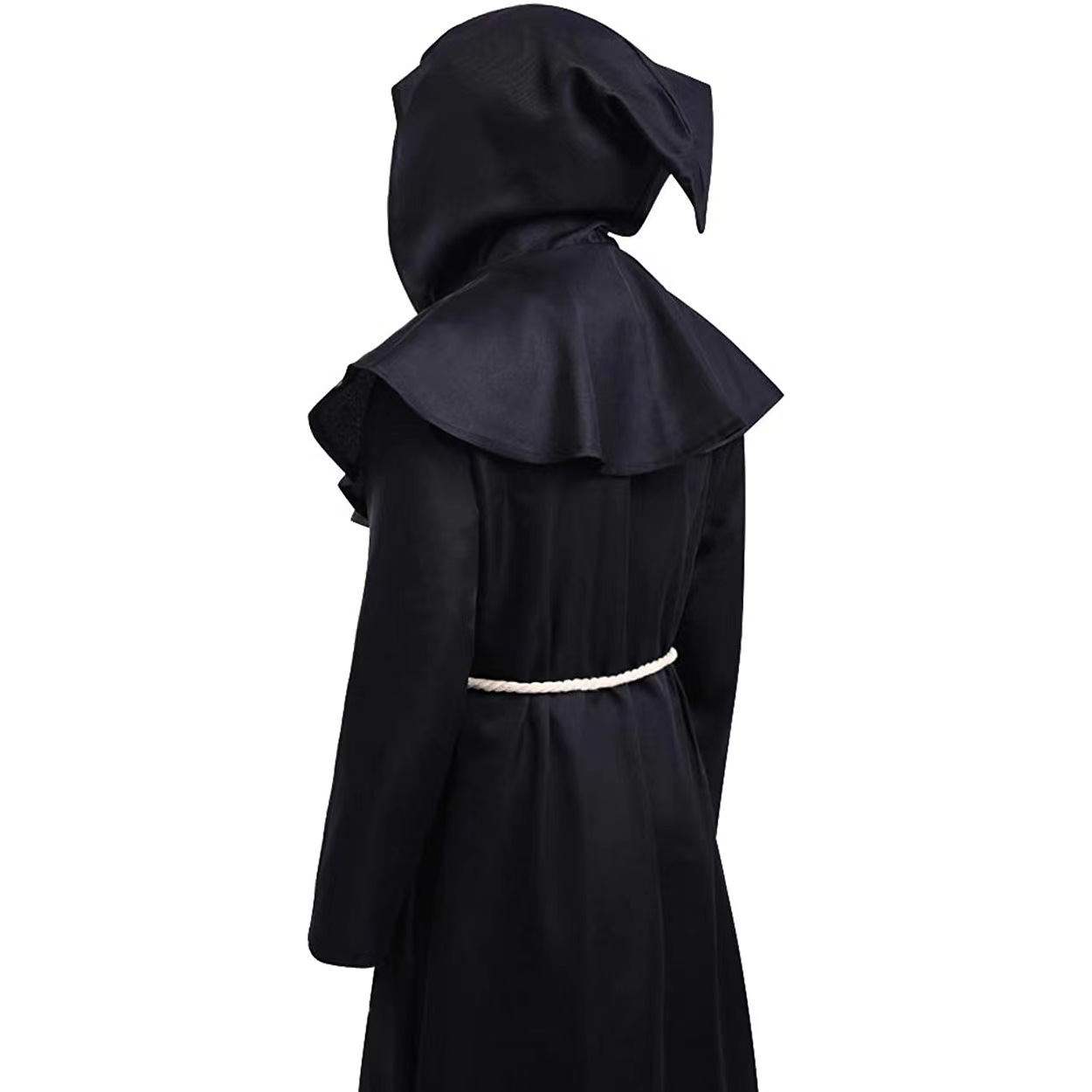 Manto de feiticeiro halloween medieval cristão frade sacerdote robes bruxa capa festa morte fantasma vampiro diabo cosplay trajes