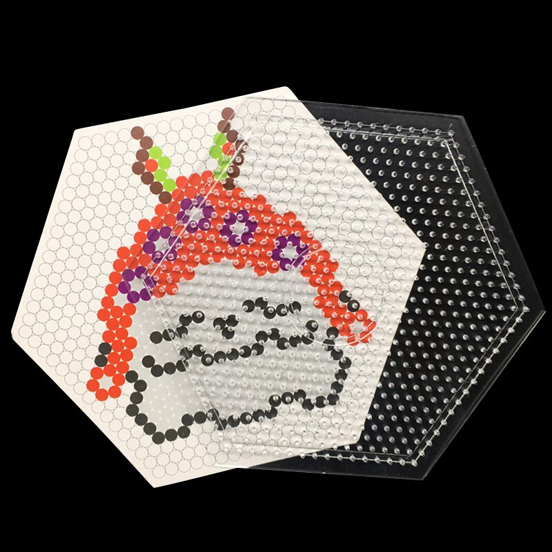 Strygning perler plade plug-in plader stryg-på perle plader gennemsigtig skabelon 66cy