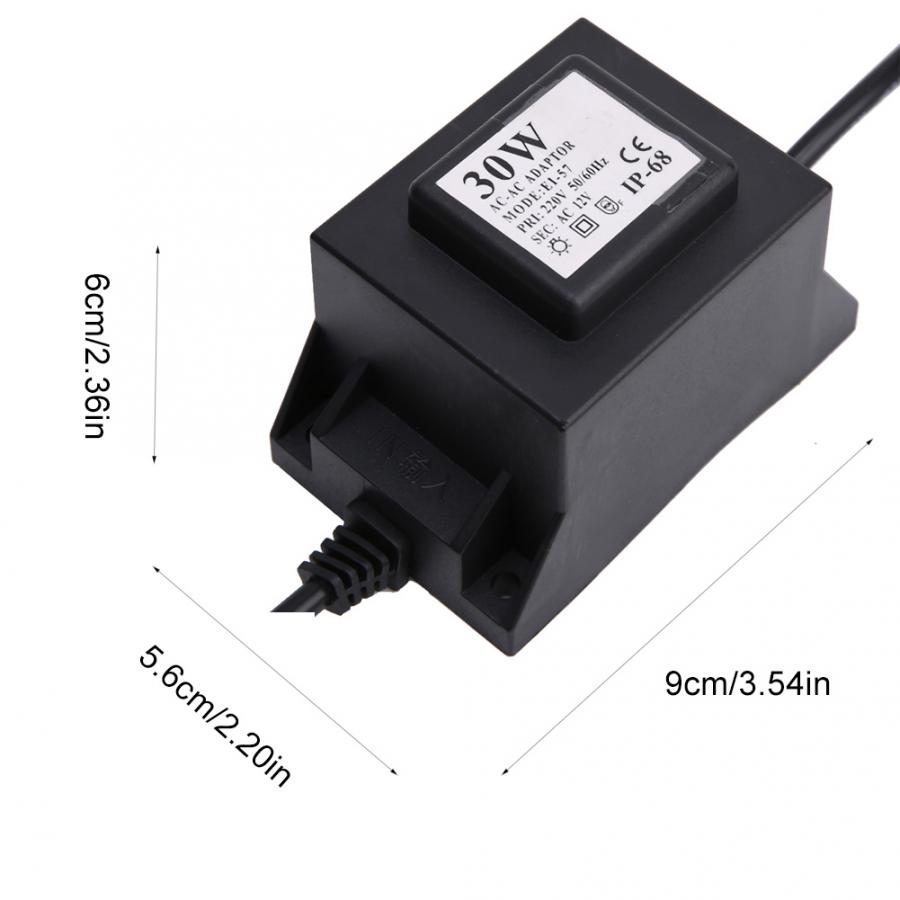 Swimming Pool Transformer Waterproof Transformer 12V Output for LED Underwater Light Swimming Pool EU Plug 220V