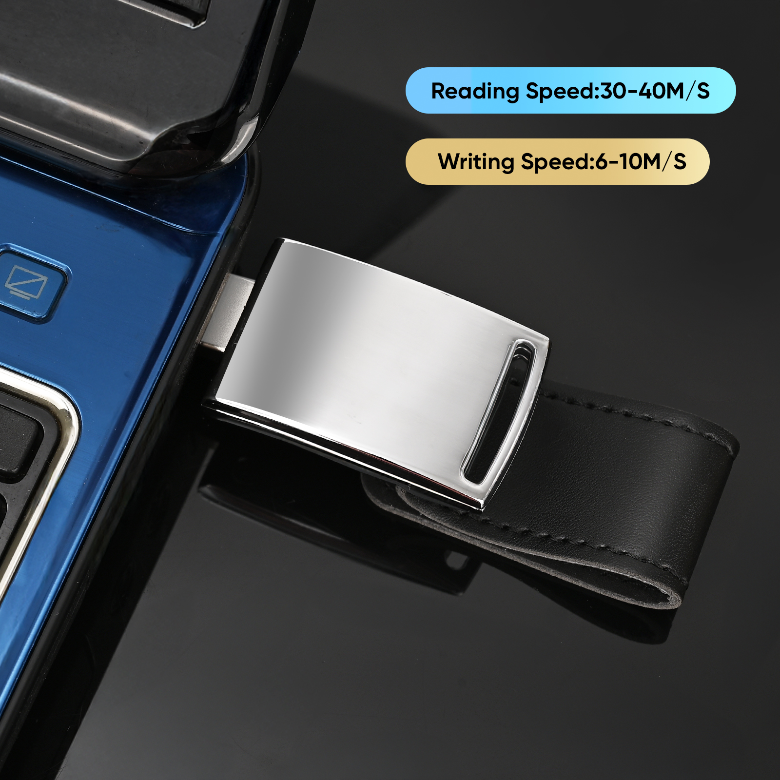 JASTER USB 3,0 unidad Flash con logotipo personalizado gratis, , memoria Stick, disco U de cuero y Metal, 32GB, 64GB, 128GB,