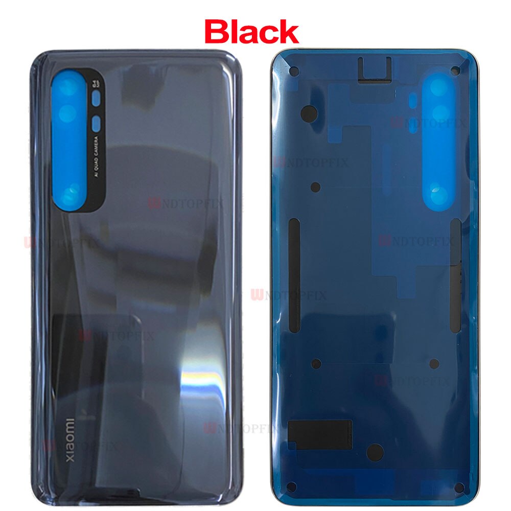 Cover 6.47&quot;For Xiaomi Mi Note 10 Lite Battery Cover Rear Glass Door Housing M2002F4LG Mi Note10 Lite Back Battery Cover