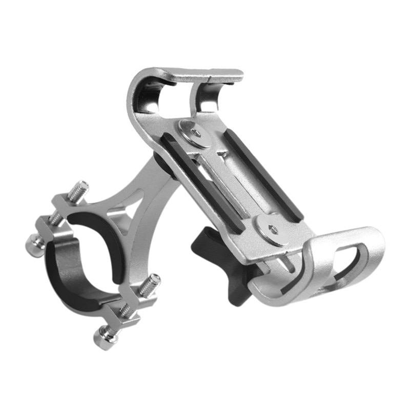 Soporte de teléfono móvil para bicicleta, sostenedor de Metal giratorio de 360 grados para Manillar de bicicleta de montaña y navegación