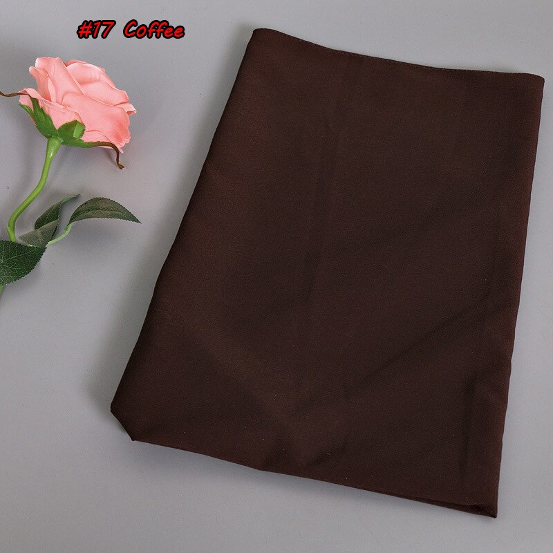Muslimska kvinnor tjejer hijab bubbla tjock chiffong hijab sjalar wrap muslim tung bubbel chiffong enkla halsdukar/scarf 180*75cm: Kaffe