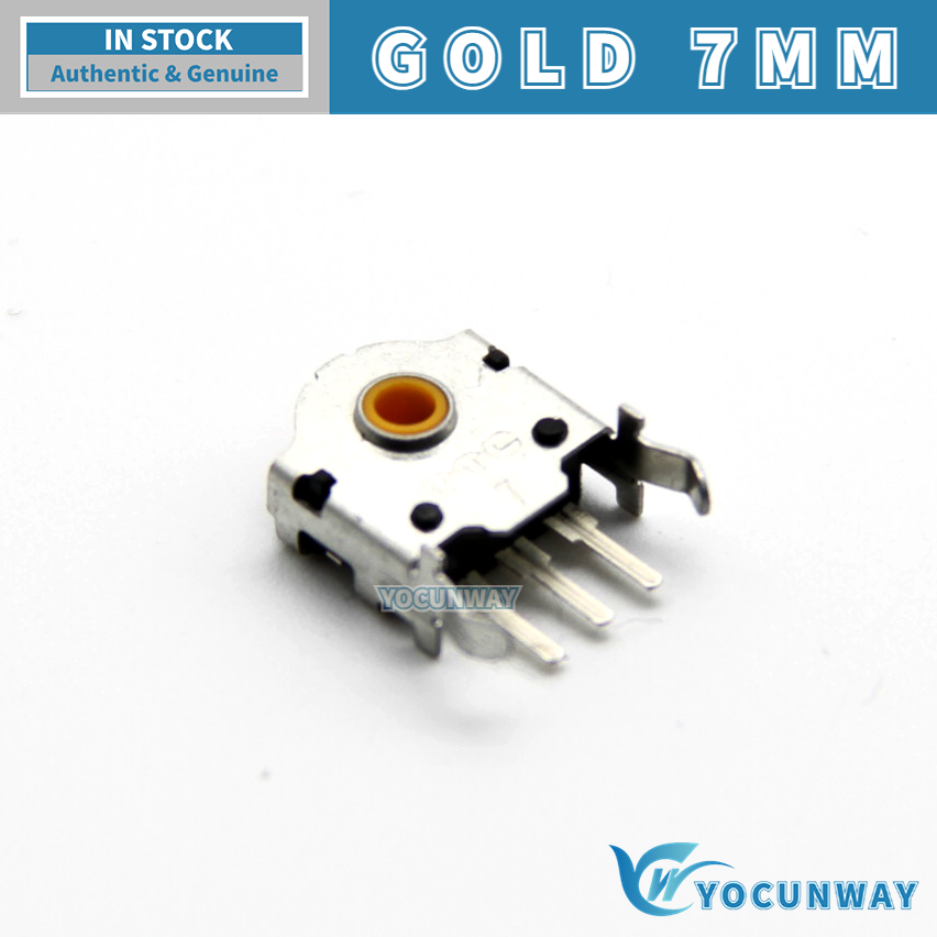 TTC 7-8-9-10-11-12-13-14-15-16mm Rotary Mouse Scroll Gold Wheel Encoder With 1.74mm Hole Mark,20-40g Force For PC Mouse: Beige