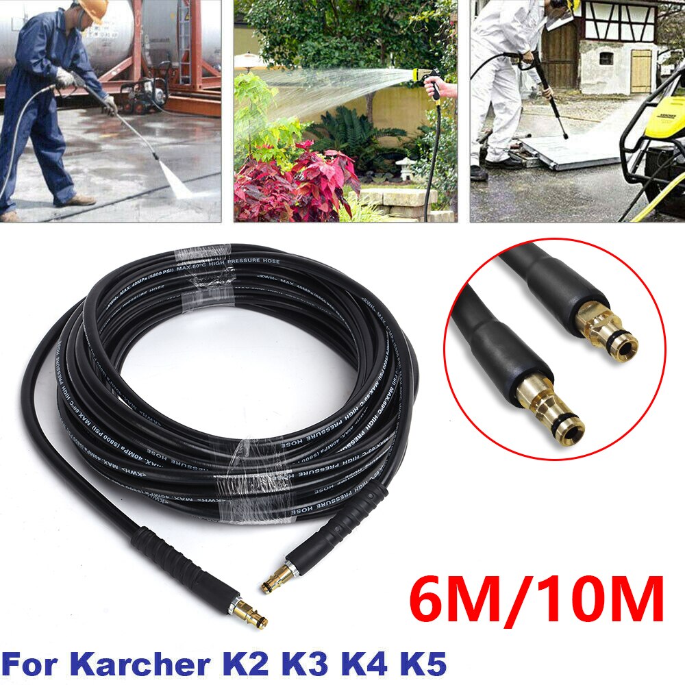 Hogedrukreiniger Slang Pijp 6/10 Meter Auto Wasmachine Water Schoonmaken Extension Slang Waterslang Voor Karcher Hogedrukreiniger