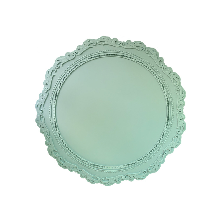 Almohadilla aislante resistente a altas temperaturas, tapete de silicona resistente al calor para mesa de comedor, tapete grueso para el hogar, tapete para tazas, cuenco y plato: Multicolor