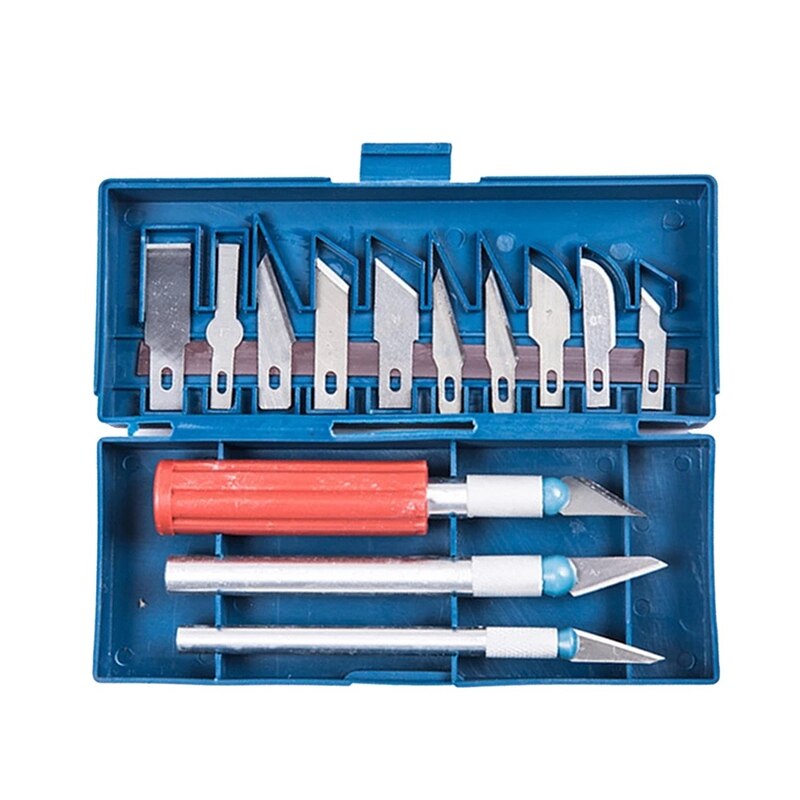 7pcs Precision Craft Hobby Utility Exacto Knife Set Sharp Razor Knives Tool for Architecture Modeling Scrapbooking Felt Wood: 13pcs