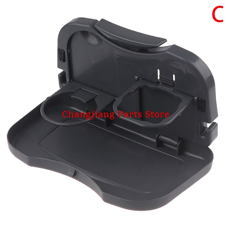 Car Folding Table Auto Drink Food Cup Tray Car Cup Holder Car Back Seat Table: C