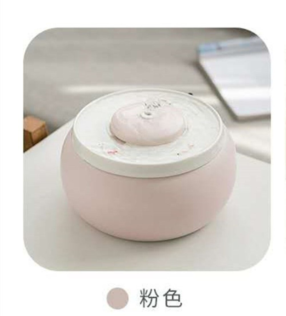 1.8L Ceramic Cat Drinking Water Fountain For Cats Dogs Drinking Bowl Electric Automatic Cat Water Fountain Dispenser Pet Bowl: Pink Standard / AU Plug