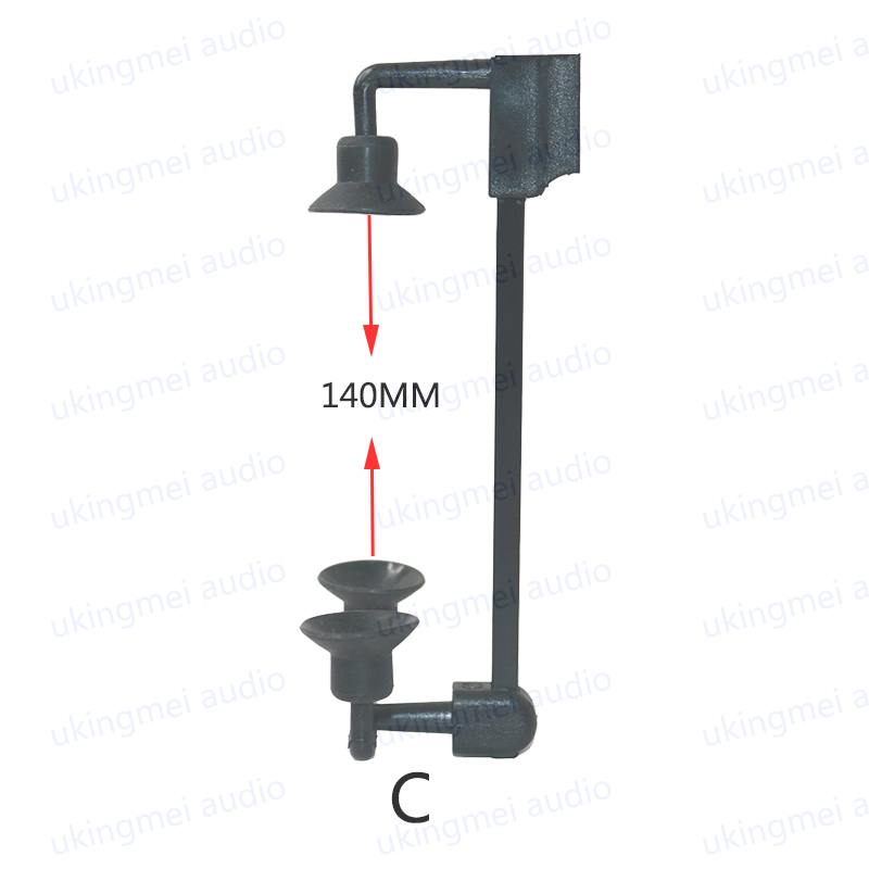 Instrumento condensador microfone universal suporte braçadeira para saxofone violino clarinete baixo violoncelo piano compatível para dpa 4099 microfone: Preto