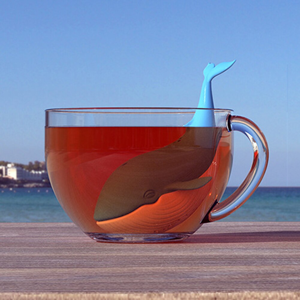 Cute Whale Silicone Tea Infuser Leaf Strainer Filter Diffuser Drink Tool Tea Infuser Leaf Strainer Filter Diffuser Drink