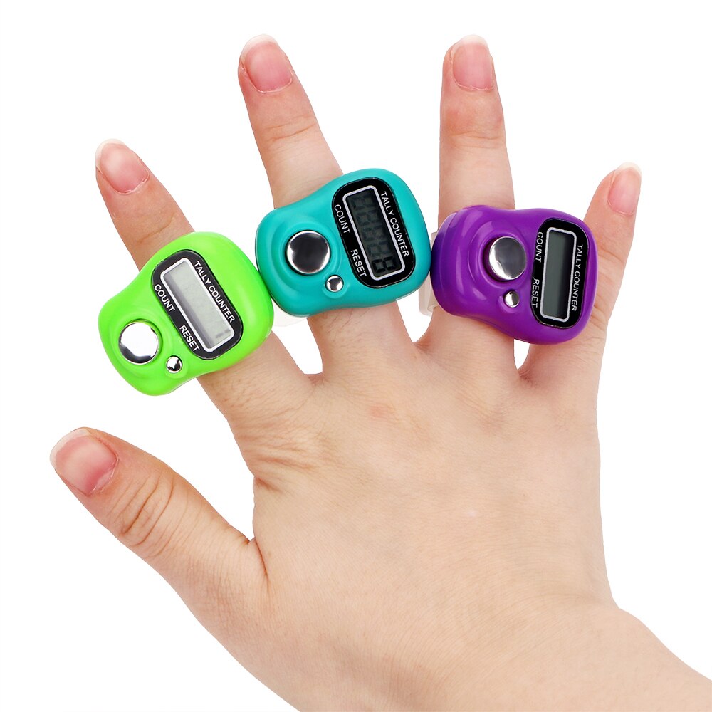 JZK 4X LCD Display Digital Finger Tally Counter Clicker