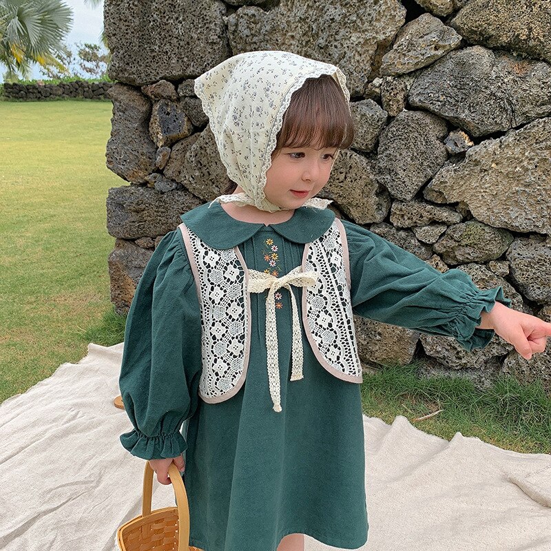 Lente Baby Meisjes Lace Hollow Out Vest Koreaanse Stijl All-Match Kids Mouwloze Tops Jassen Peuters Kinderen vesten