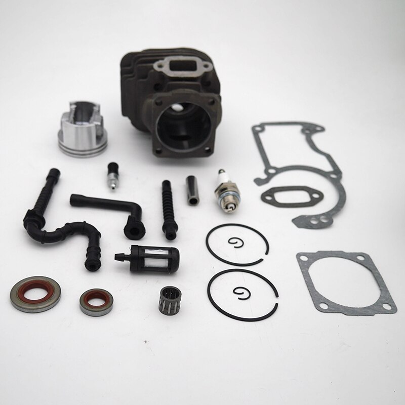 Zylinder mit Kolben Kit Dichtung Öl Dichtung Zündkerze Kraftstoff Linie Öl Linie für Stihl MS260 026 Kettensäge 44mm