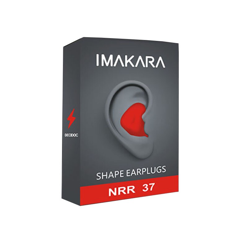 Silicone Earplugs Sleeping Sound Insulation Hearing Protection Earplugs Anti-NoiseFor Travel Sleeping Soft Noise Reduction: red