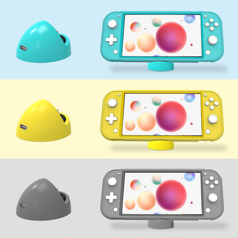 For NS Switch / Switch Lite Universal Game Console Charger Dock Portable Mini Type C Charger Base Stands Charging Dock Station