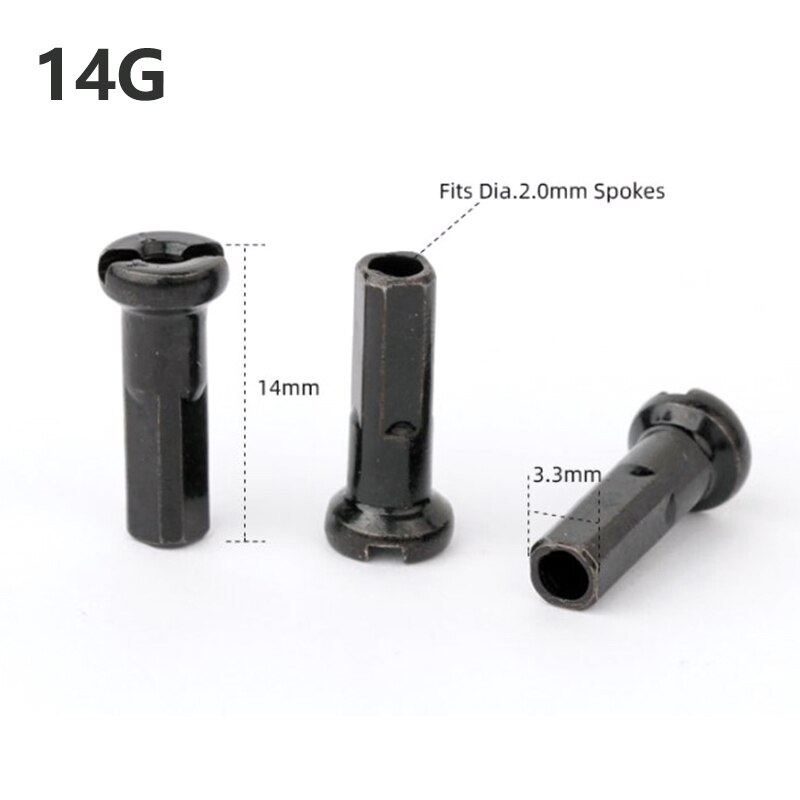 Couvre-rayons de vélo en aluminium, accessoires de cyclisme ultralégers, 12/14mm, 50 pièces