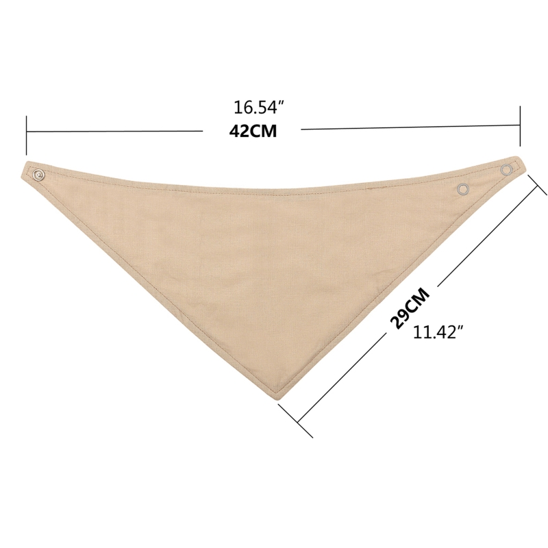 3Pcs Baby Bibs Cotton Newborn Snap Button Soft Triangle Saliva Towel Burp Cloth D5QA