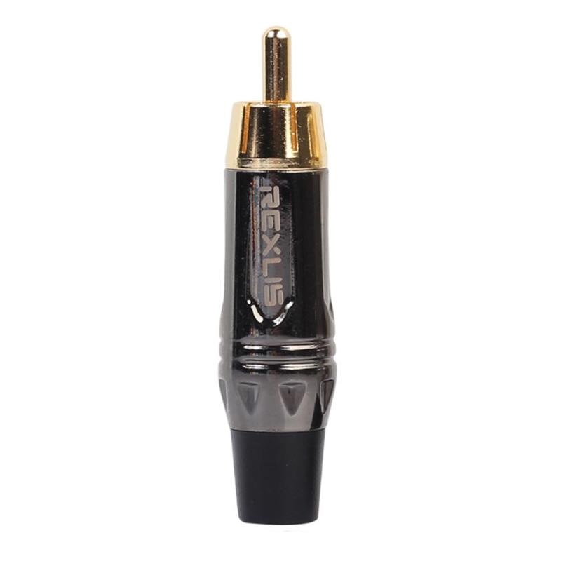 Convertisseur adaptateur RCA Afdapter plaqué or pour connecteur mâle RCA pour haut-parleur Audio pour câbles audio: Default Title