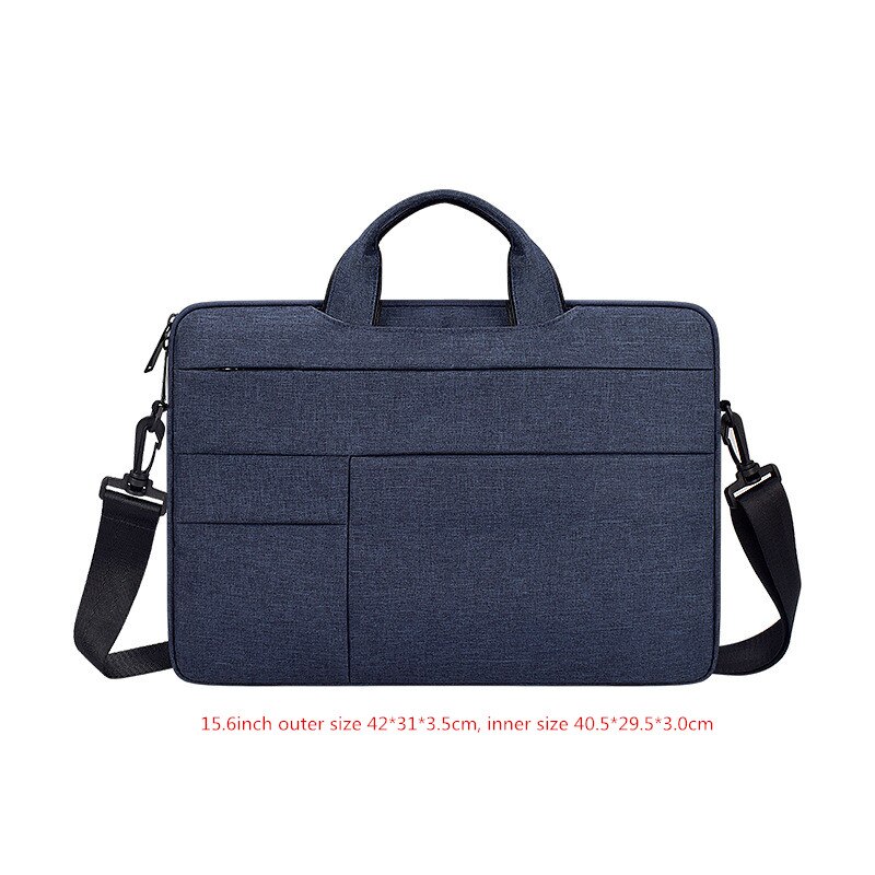 Men's Women's Briefcase Laptop Bag Seismic Waterproof Shoulder Crossbody Office Travel Business Cell Phone IPad Storage Pouch: Navy XL