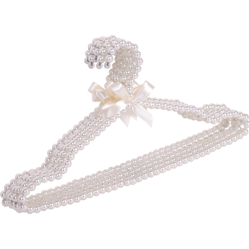 Blanc perle porte-vêtements cintre organisateur européen vêtements magasin écharpe support placard stockage dames robe mariage jupe cintres: 5pcs