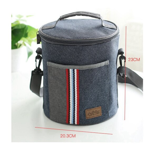 denim lunch bag thermal food insulated bag kids women or men casual cooler thermo picnic bag thermo lunch box: t