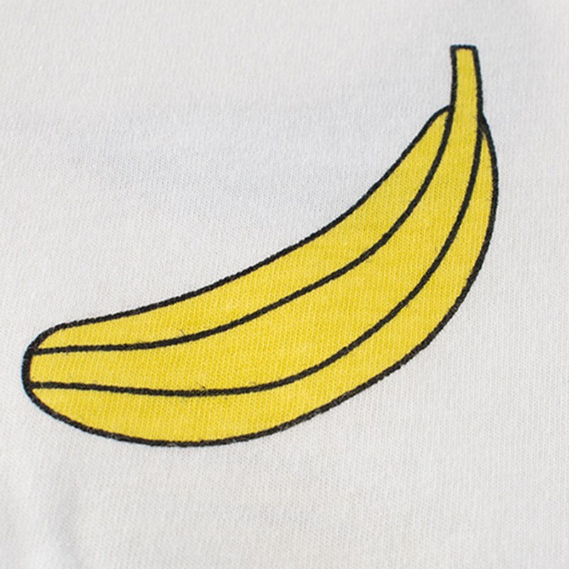 Børn piger t-shirt sommer drenge bomuldstoppe toddler tees tøj børn tøj tegneserie t-shirts kortærmet print banan