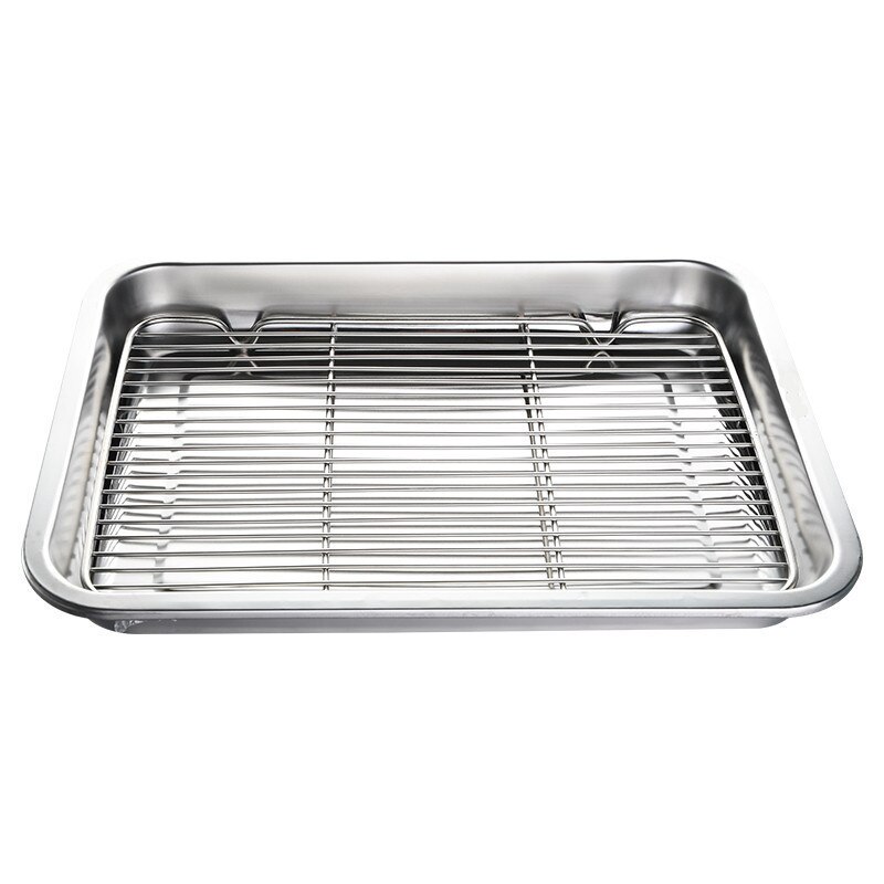 stainless steel BBQ Grill Meshes Oven Net Wire Steaming Kebab Barbecue Mesh Rack BBQ Kitchen Tools bread cold rack plate tray