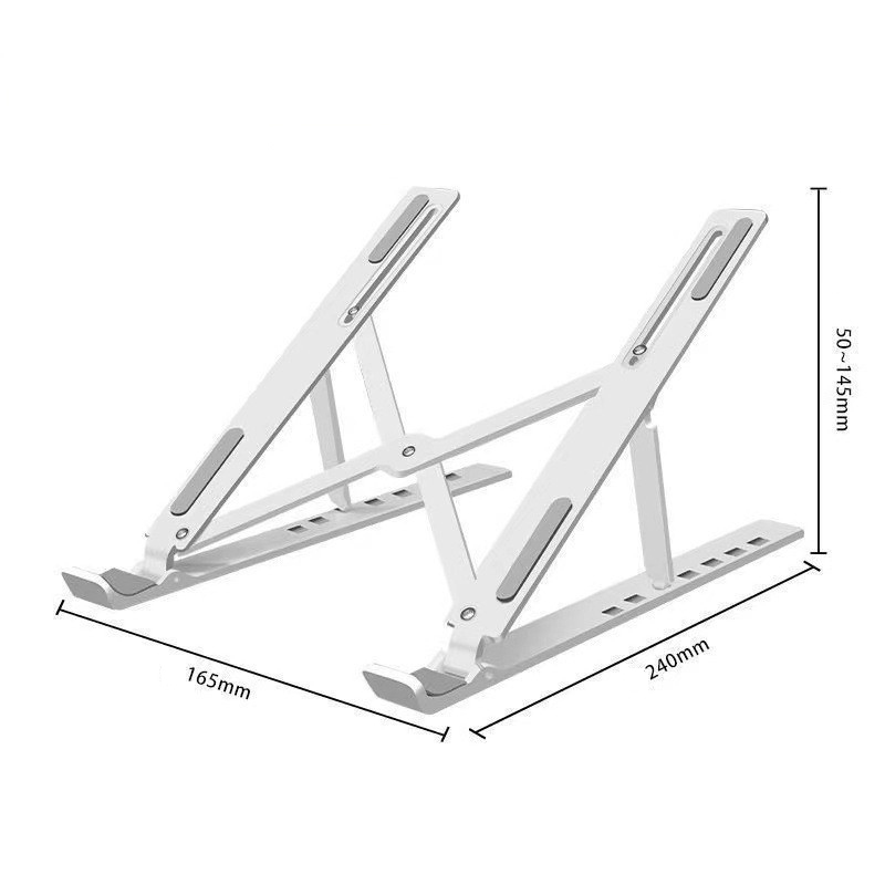 8 Versnellingen Opvouwbare Laptop Standhouder Draagbare Notebook Ondersteuning Basis Verstelbare Riser Cooling Beugel Laptop Koeler Accessoires