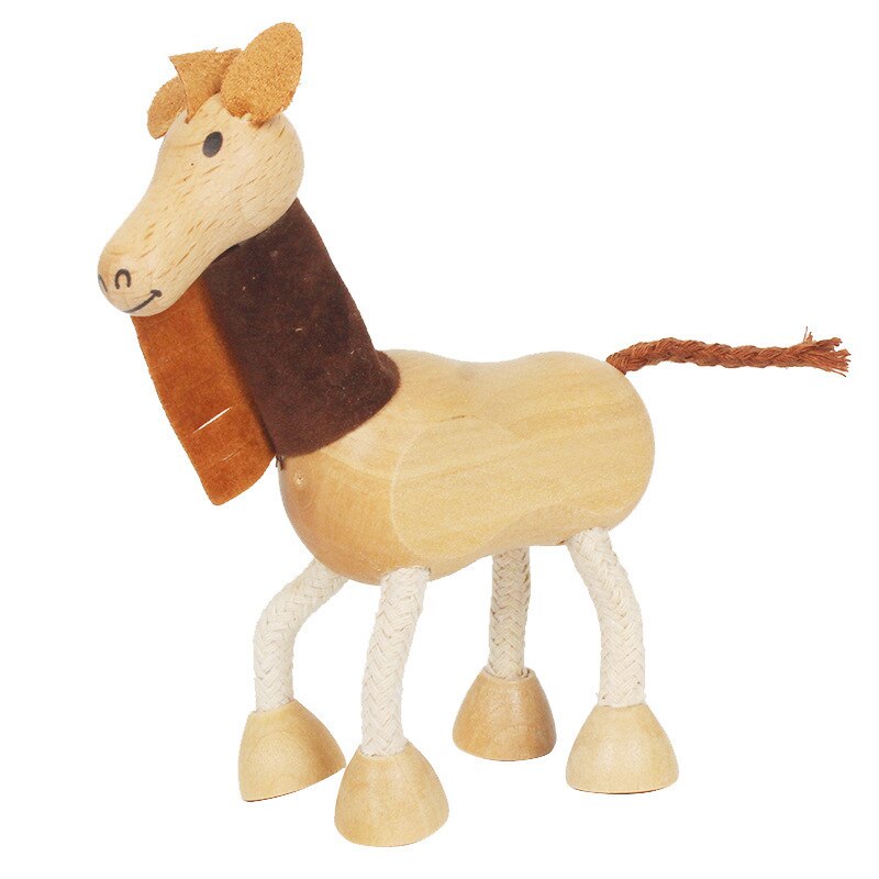 Simulation Holz Tier Puppen kinder Spielzeug Ornamente Serie Kognitiven Frühen Bildung Pädagogisches Baby Spielzeug Hause Dekoration: B2