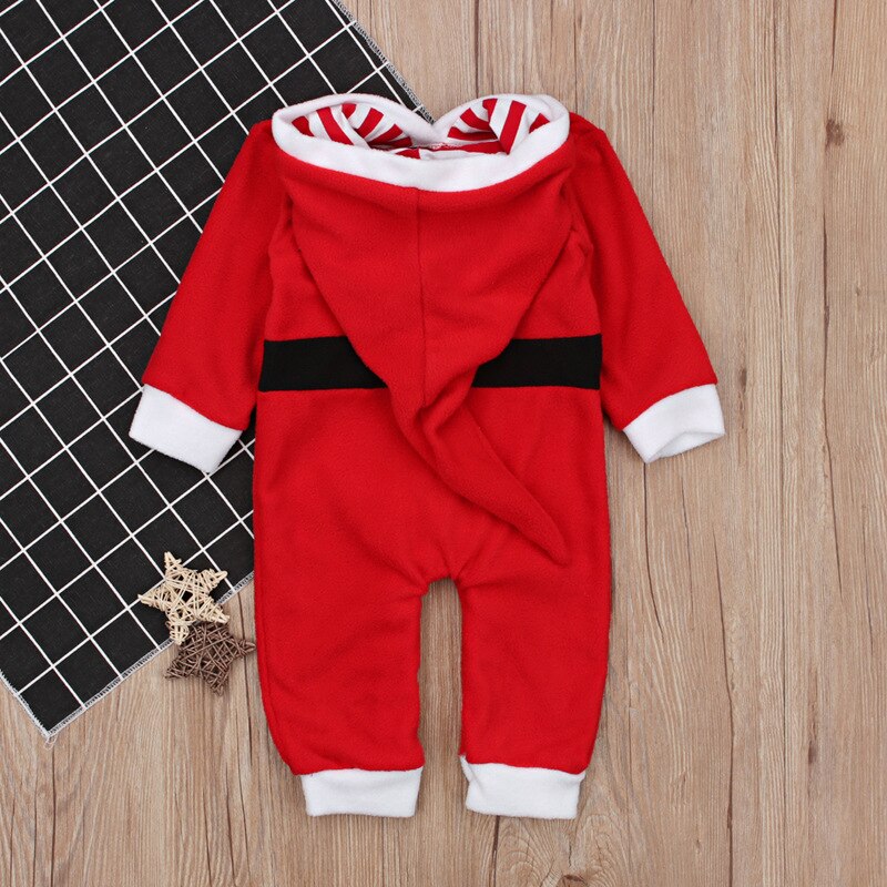 Children's Wear Baby Boy Girl Infant Long Sleeve Christmas 100% Soft Cotton Fleece Romper Jumpsuit Playsuit Clothes 0-24M DS19