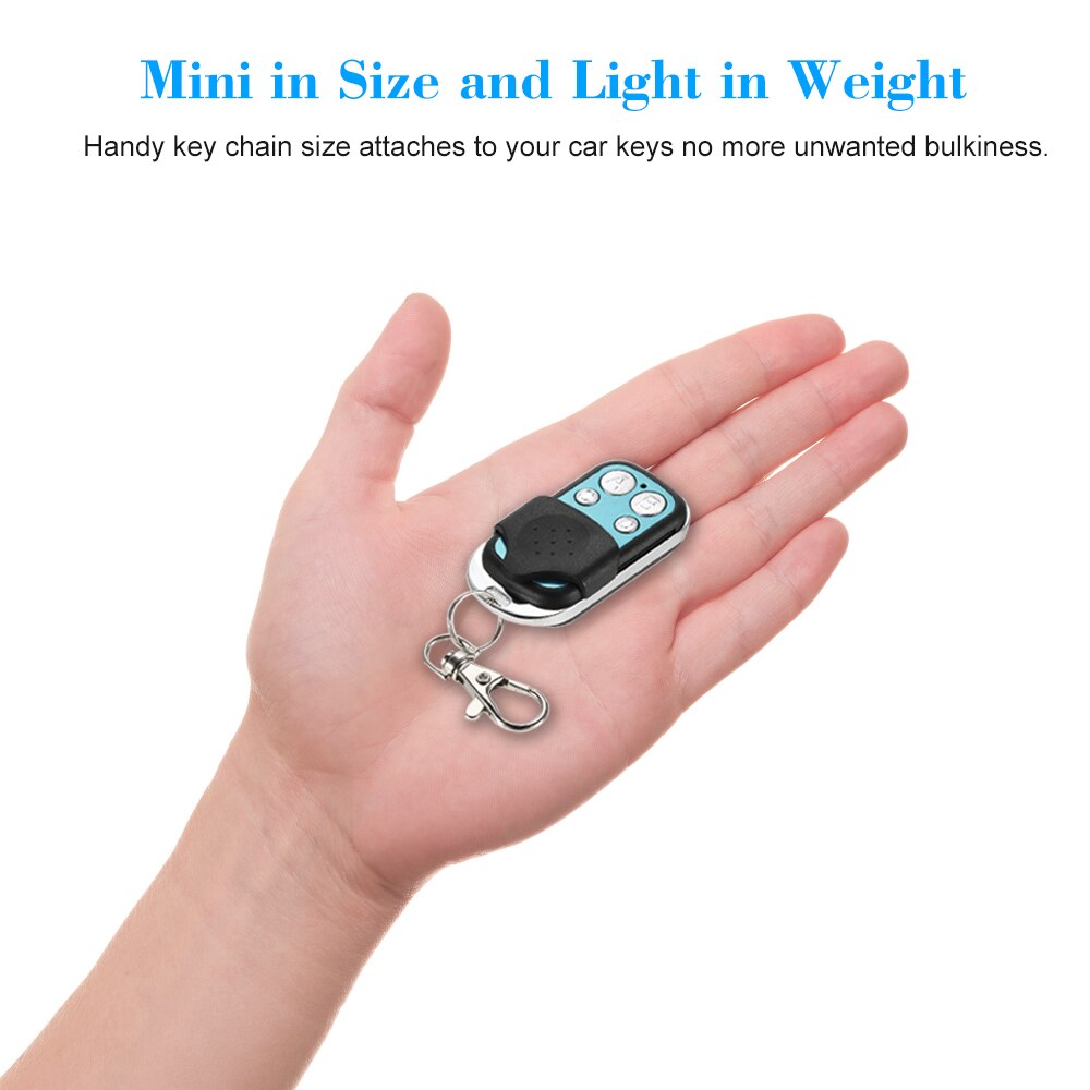 Remote Control Copy 4 Channel Cloning Duplicator Key Fob A Distance Learning Electric Garage Door Controller 433 MHz RF