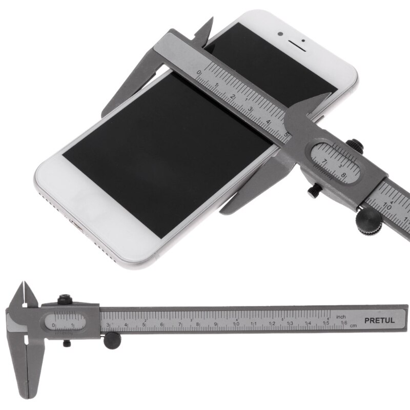 Calibrador Vernier 6 "0-160mm, herramienta de medición de Metal de acero inoxidable, Micrómetro de calibre