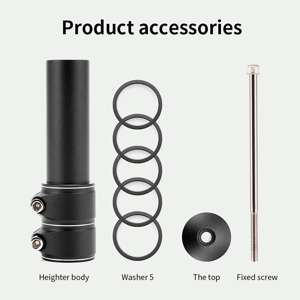 Fietsstuur Voorkant Stem Riser Vork Stem Rise Up Adapter Hoogte 70Mm/100Mm Verhogen Extender 28.6Mm fiets Fietsen Accessoires