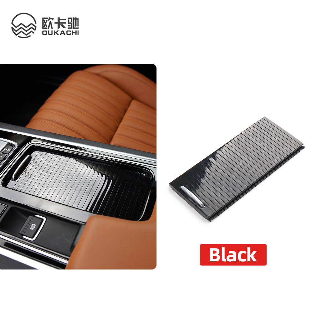 Car Inner Indoor Centre Console Roller Blind Cover Water Cup Holder Storage For Jaguar XFL XF XFL XE XE