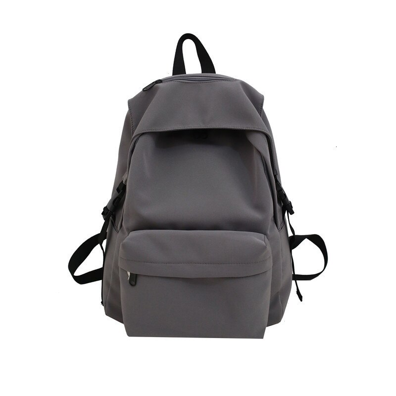 Kobieta solidna tornister dla nastoletnich dziewcząt 2020 Nylon podróży plecak kobiet Mochilas Sac A Dos Ladie plecak na laptopa torba męska paczka: Large Gray 