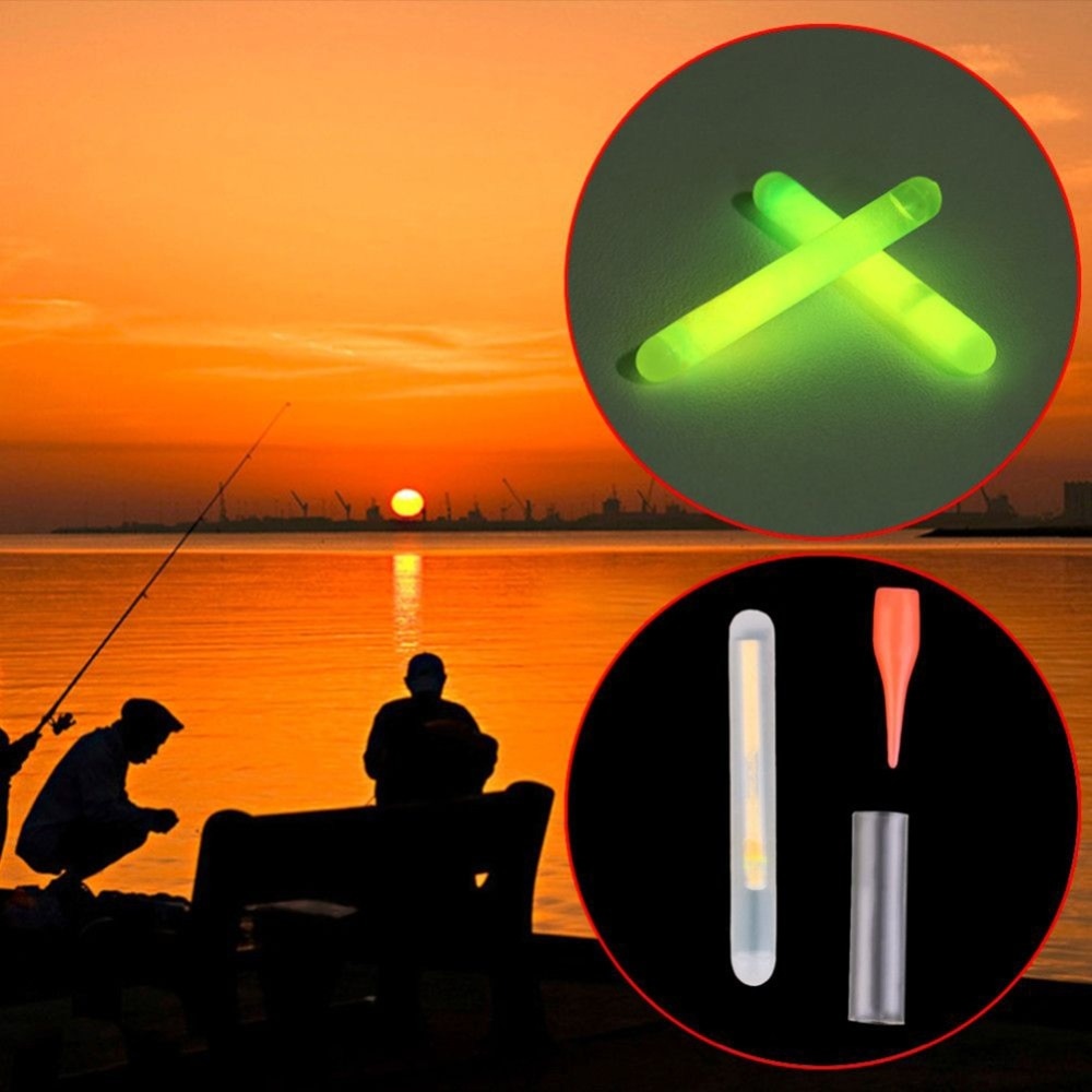 Vissen Float 0 pcs 3.0*25 MM/4.5*37mm Night Fishing Luminous Float Fluorescerende Licht stok staaf Dark Glow Stick vissen tools