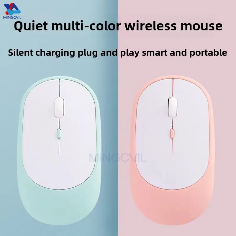 MINGCVIL Drahtlose Maus Bluetooth USB Stille Mäuse Einstellbare DPI Ergonomisches Wiederaufladbare Gaming Maus Für Xiaomi Tablet