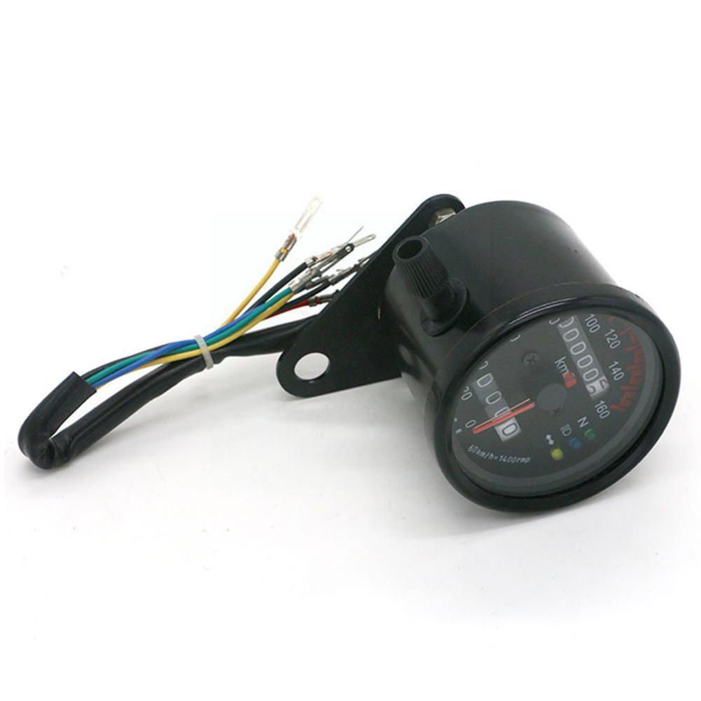 Universal Motorcycle Speedometer Odometer 12V Motorcycle Indicator Speed Speedometer Dual ​​Meter LED With Motorcycle G9W7
