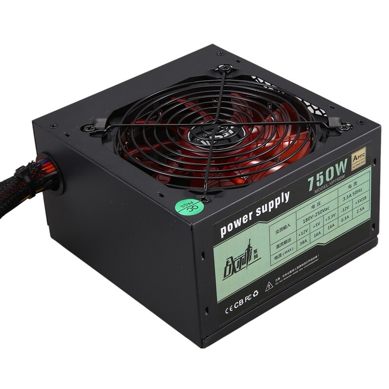 550w stille atx 12v- 4/8- pc-voeding met ventilator, modulaire sli-verlichte ventilator voor high-end computerconfiguratie pc