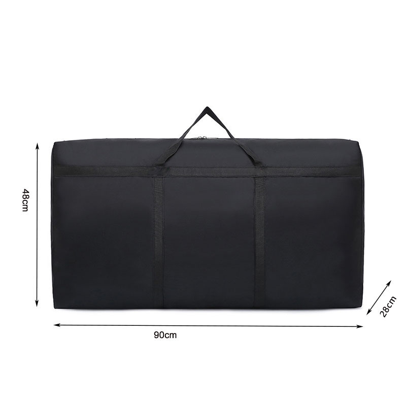 reistas met supergrote capaciteit, opvouwbare bagage-reistas, waterdichte polyester organizer, stoffen quilt-opbergtas: Donkergrijs