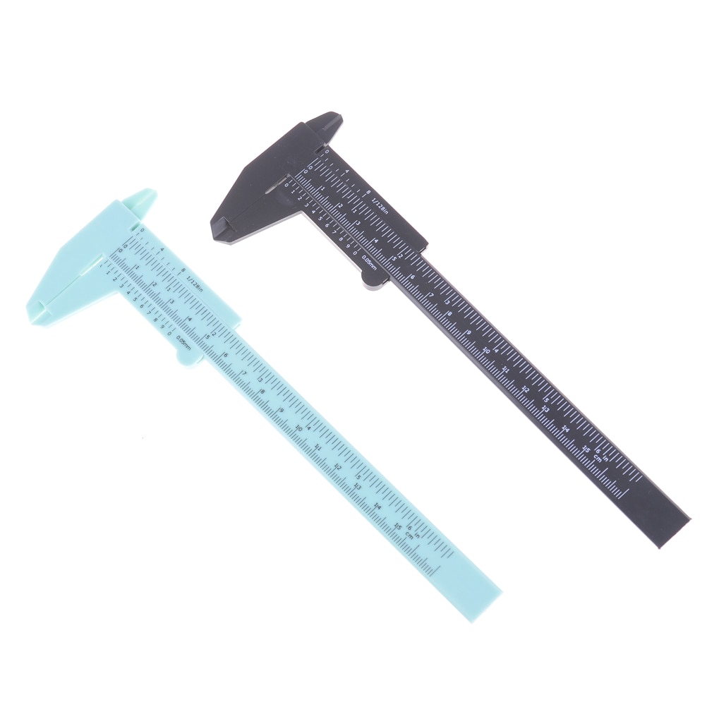 De de 6 pulgadas 150mm regla de plástico corredera calibrador a Vernier de medición