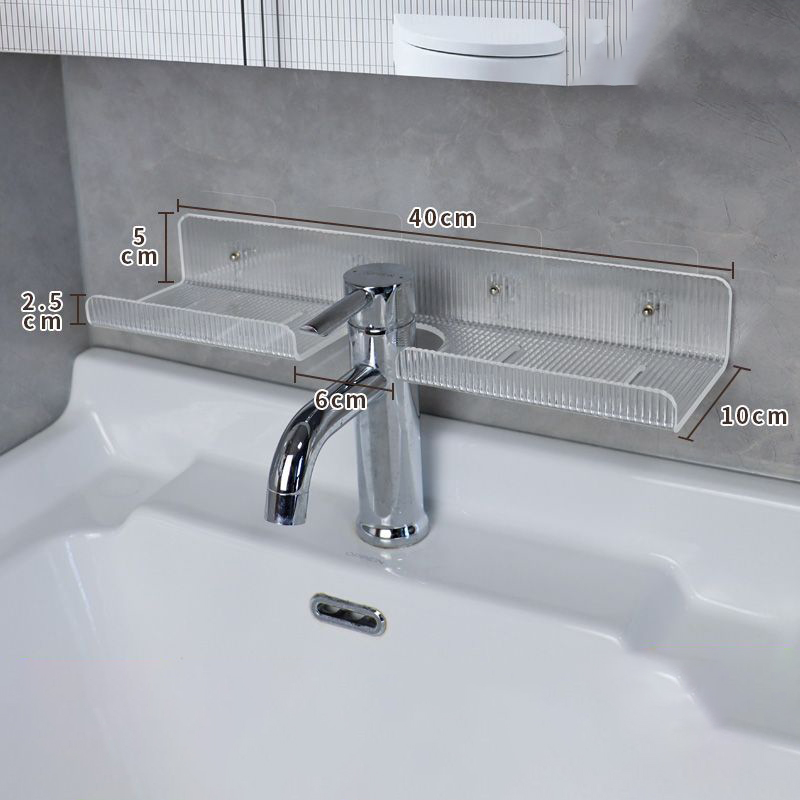 Acrylic Bathroom Shelf Organizer Over The Faucet,Bathroom Sink Shelf Over Faucet,Countertop Organizer Kitchen Above Sink Rack: Dark Khaki