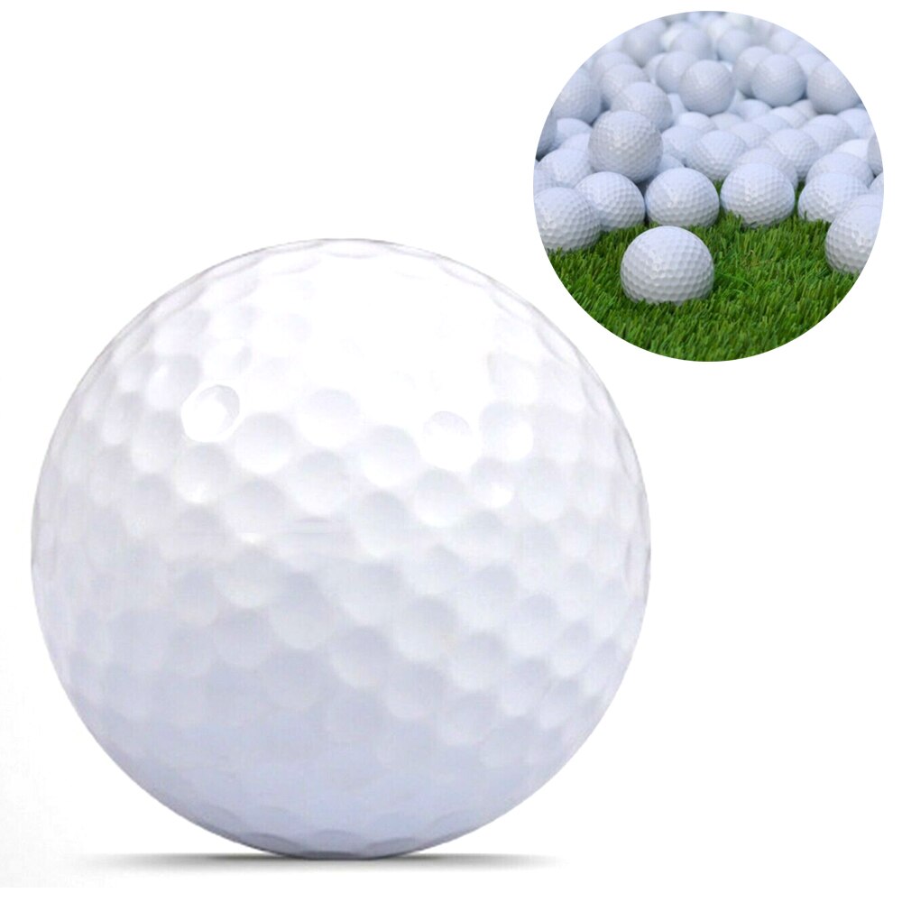 White Golf Balls Round Golf Balls Portable Driving Range Outdoor Sport Tennis Golf Practice Balls Golf Accessories 42.6mm