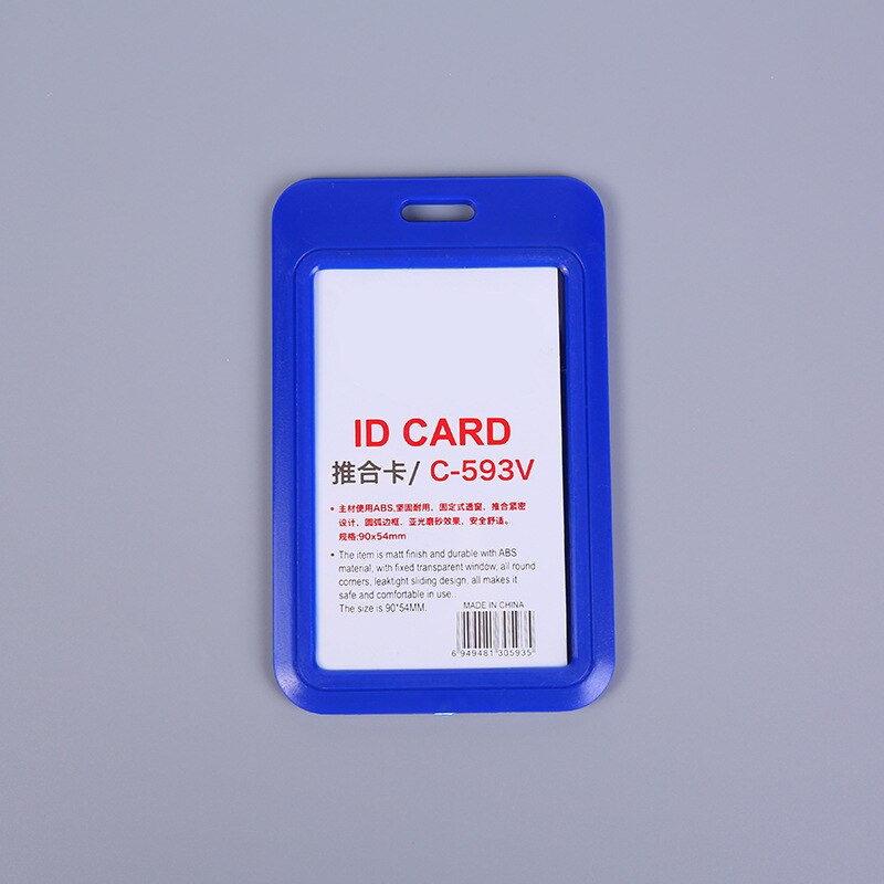 Doctor Nurse ID Card Pass Holder Student ID Card Holder Bus Pass Business Card Case Acrylic Nurse Badge: Blue
